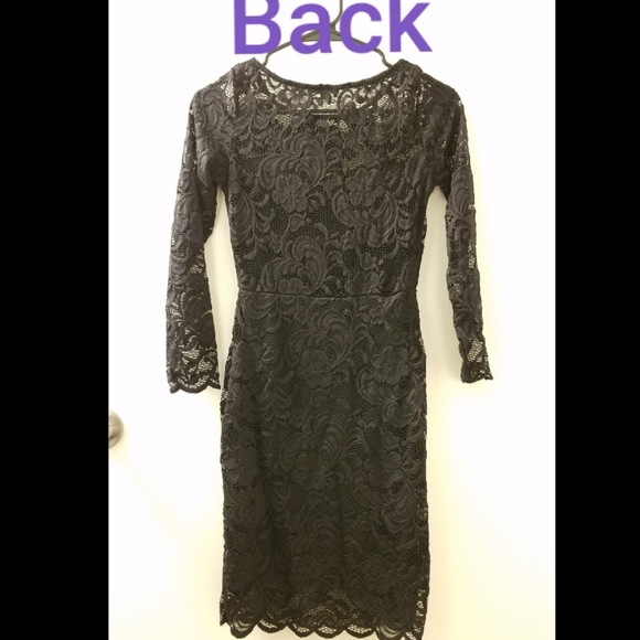 *FREE w/purchase* Black lace dress - Picture 2 of 5